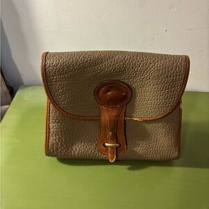 Vintage Dooney & Burke Brown Leather Crossbody Bag